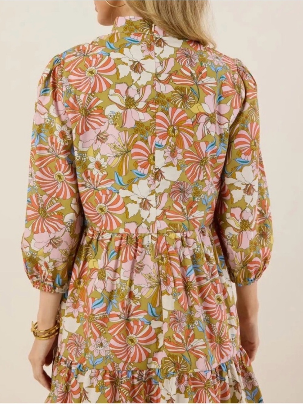AVARA Floral Ruffle-Trim Tiered Dress - Picture 3 of 6